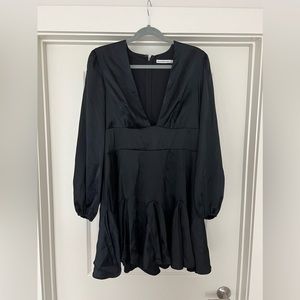 Abercrombie & Fitch Black Satin Dress